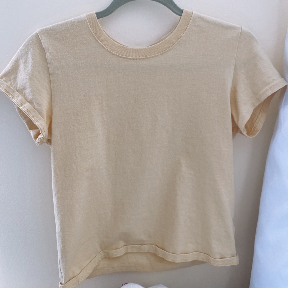 UO basic yellow tee!